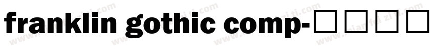 franklin gothic comp字体转换